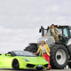 Illustration for article titled The Big Lamborghini Face-Off: Roadster vs. Tractor